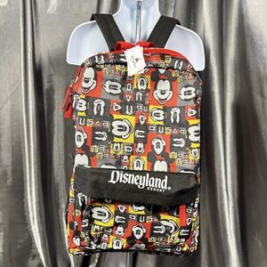 Disneyland Resort Exclusive Backpack Checkered Mickey Mouse Expression Faces NEW
